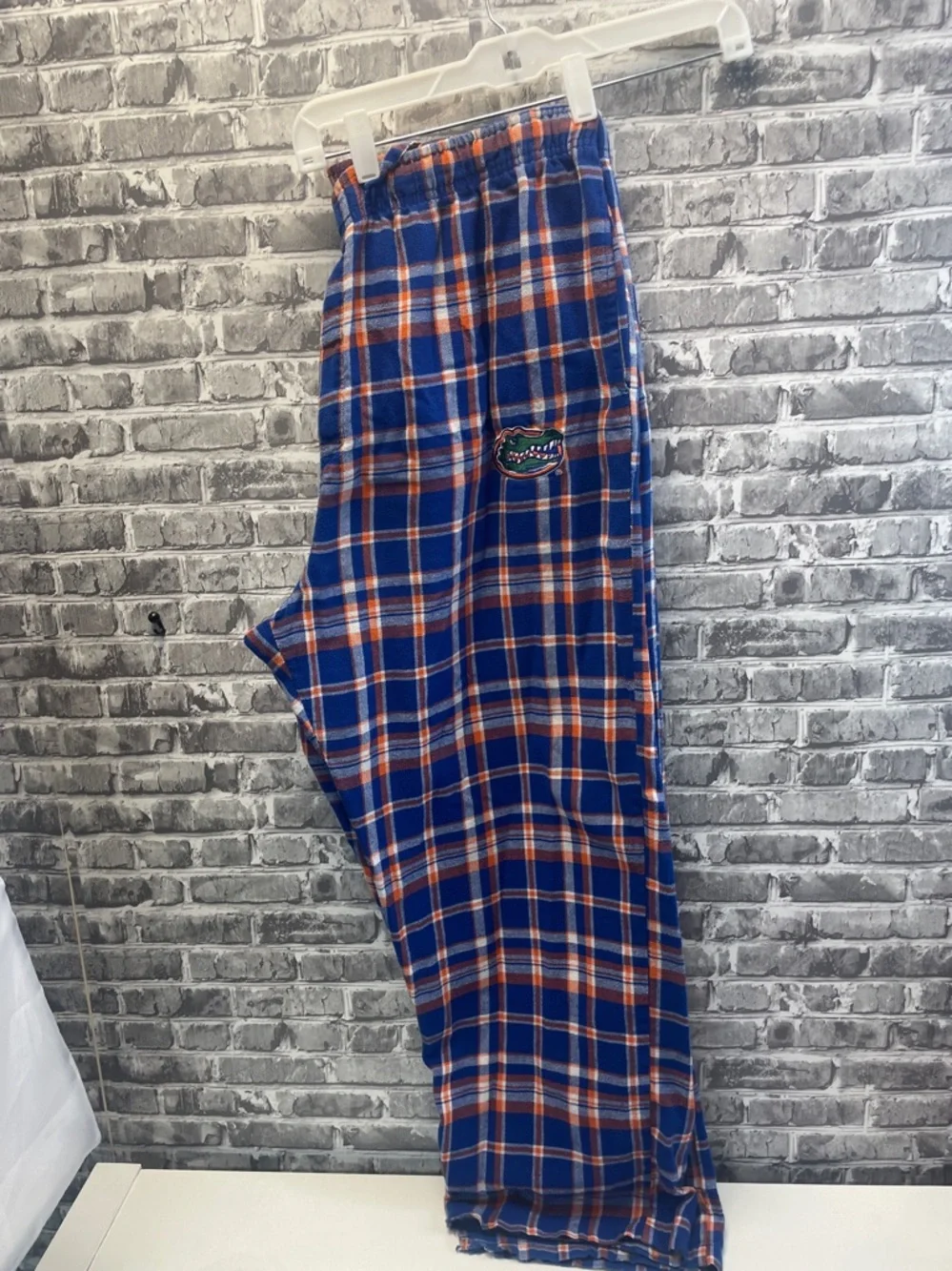 Florida Gators  Blue and Orange Plaid Kids‎ Pajama Bottoms